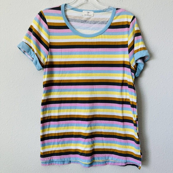 Anthropologie T.la Charmer Ringer Striped Tee - Picture 2 of 4